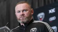 Wayne Rooney meninggalkan Derby County setelah klub tersebut terjerat masalah finansial dan terdegradasi dari Divisi Championship pada akhir musim 2021/2022 lalu. (AP/Alex Brandon)