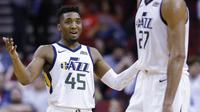 Donovan Mitchell menjadi bintang kemenangan Jazz kalahkan Rockets pada laga NBA (AP)