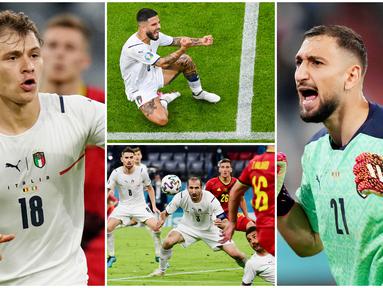 Timnas Italia berhasil menggenggam satu tiket semi final Euro 2020 (Euro 2021) setelah membungkam Belgia dengan skor 2-1. Berikut 6 pemain Gli Azzuri yang tampil dengan performa luar biasa tadi malam.