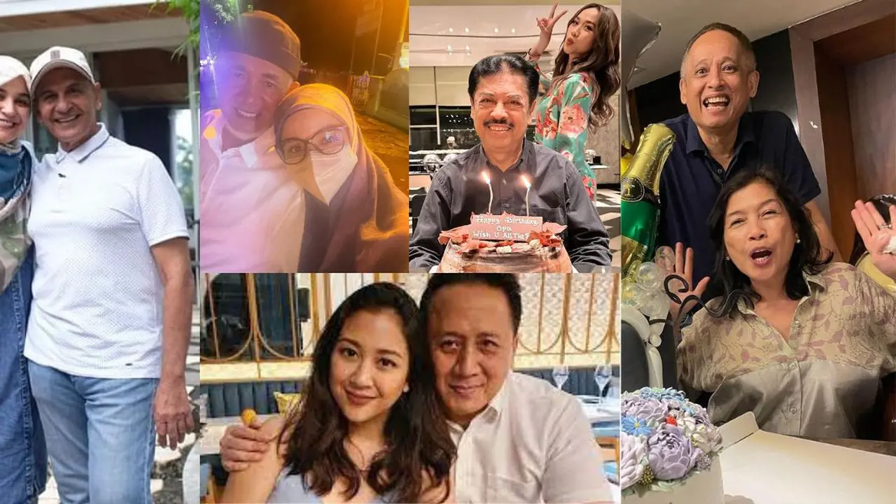 Potrait Artis Cantik bersama Sang Ayah