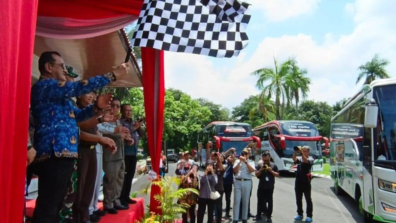 Pemprov Sumsel Berangkatkan 27 Bus untuk Program Mudik Gratis 2026