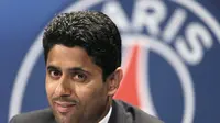 Presiden PSG Nasser al-Khelaifi (KENZO TRIBOUILLARD / AFP)