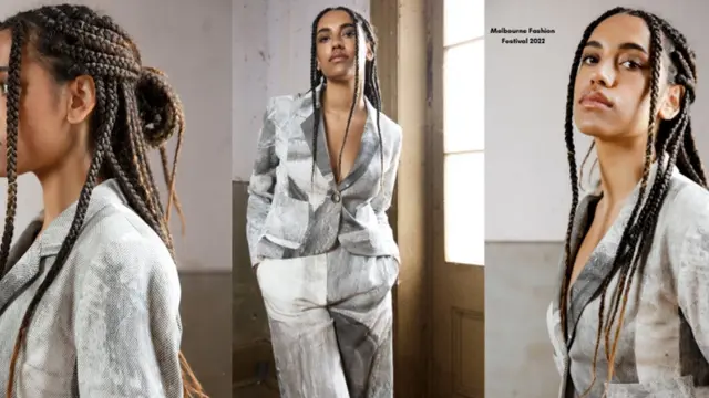 Koleksi dari Wa-Ring, Melbourne Fashion Festival 2022.