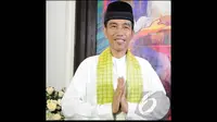 Rencananya, Jokowi yang masih menjabat sebagai Gubernur Jakarta itu akan merayakan Idul Fitri di Jakarta. Seperti inilah kira-kira penampilannya nanti, Solo, Minggu (27/07/2014) (Liputan6.com/Herman Zakharia)