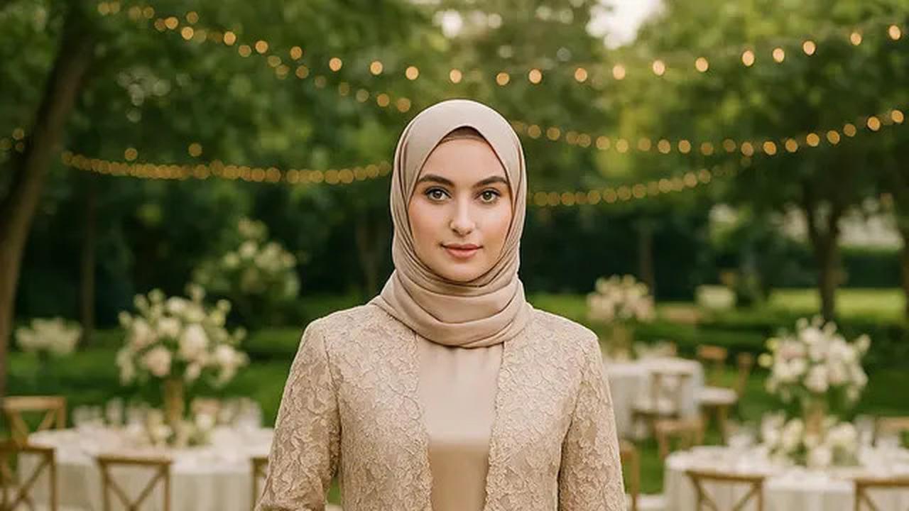 7 Model Gamis Satin Outer Brokat Elegan untuk Acara Spesial