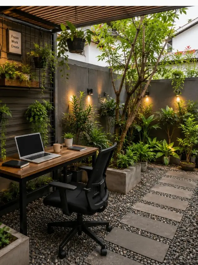 Ide Memaksimalkan Sisa Lahan Belakang Rumah Jadi Area Produktif (AI)