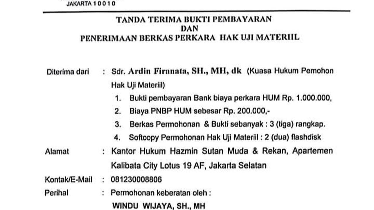 Perpres Kantor Komunikasi Kepresidenan Digugat ke MA