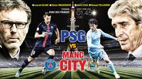PSG vs Manc City (liputan6.com/Trie yas)