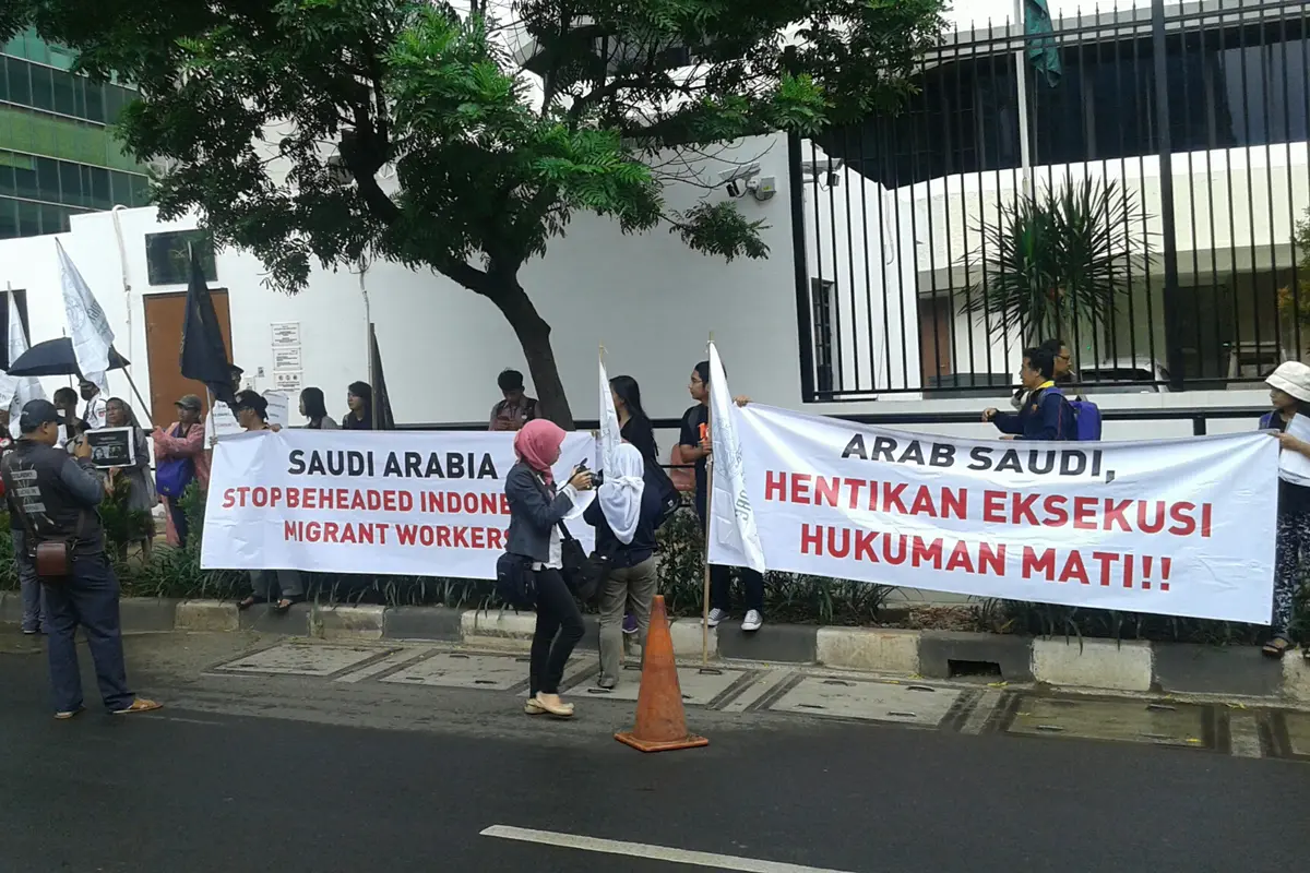 Protes Eksekusi Mati 2 TKI, Kedubes Arab Saudi Dilempari Telur