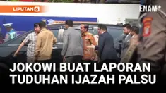 SETELAH 25 MENIT, JOKOWI KELUAR DARI GEDUNG SPKT LALU DIARAHKAN KE DITRESKRIMUM POLDA