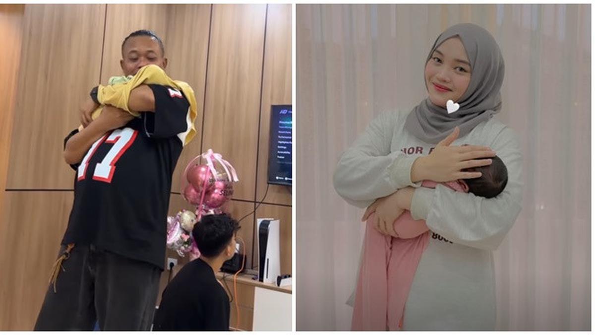 6 Potret Baby Selina Digendong Keluarga, Momen Bahagia Kelahiran Cucu Sule