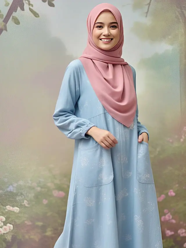 Gamis Katun Simpel dan Anti-Gerah