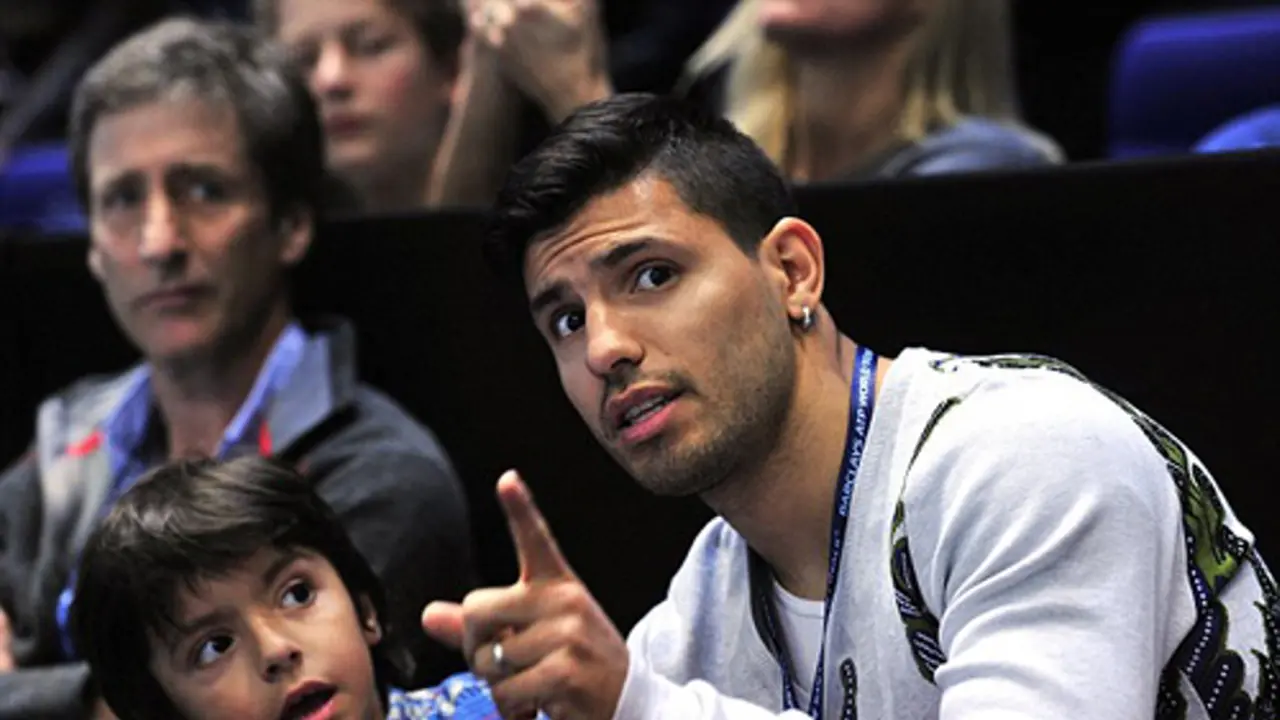 Benjamin dan ayahnya, Sergio Kun Aguero (ngoisao)