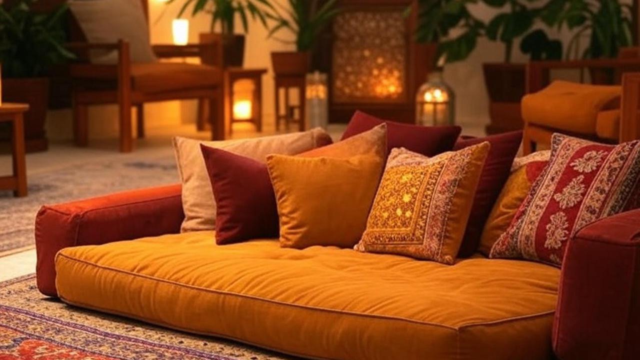 Inspirasi desain ruang tamu lesehan