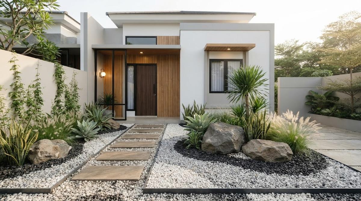 Inspirasi Gravel Garden untuk Rumah di Perkotaan