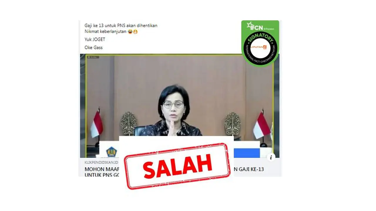 Cek Fakta gaji ke-13 PNS akan dihentikan