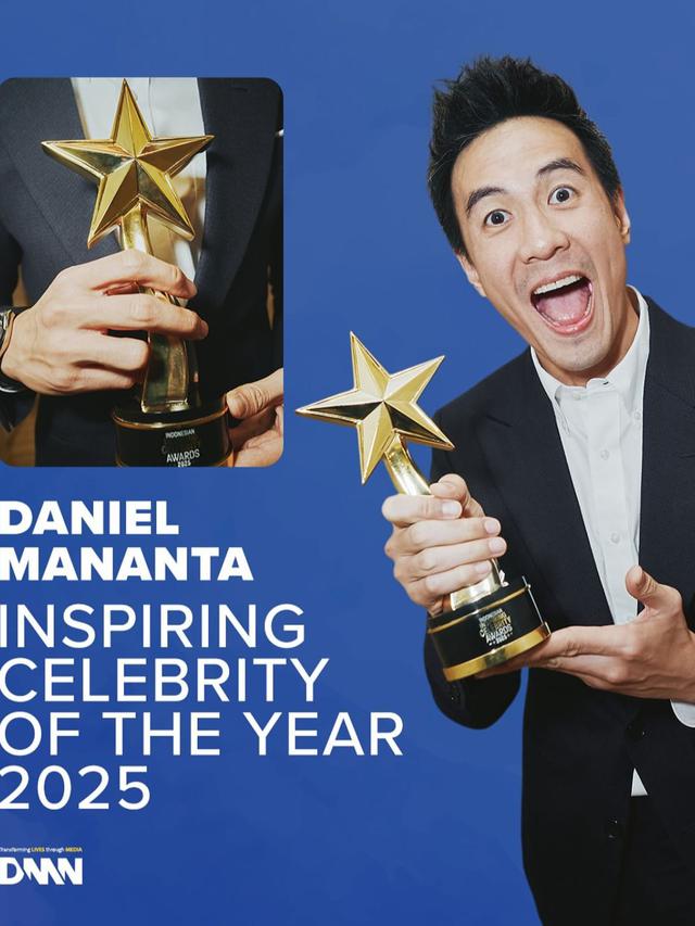 Daniel Mananta sabet penghargaan bergengsi. (credit:instagram.com/danielmanantanetwork/frnklnglnn)