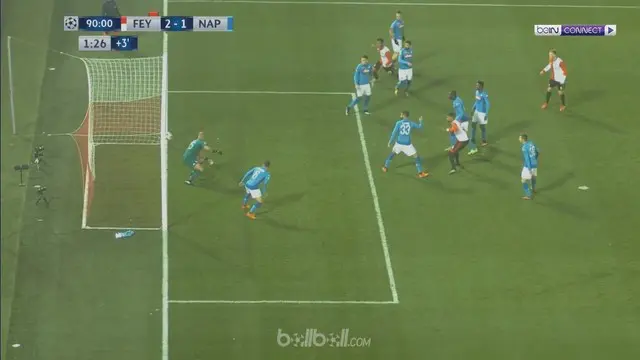 VIDEO: Highlights Liga Champions, Feyenoord Vs Napoli 2-1