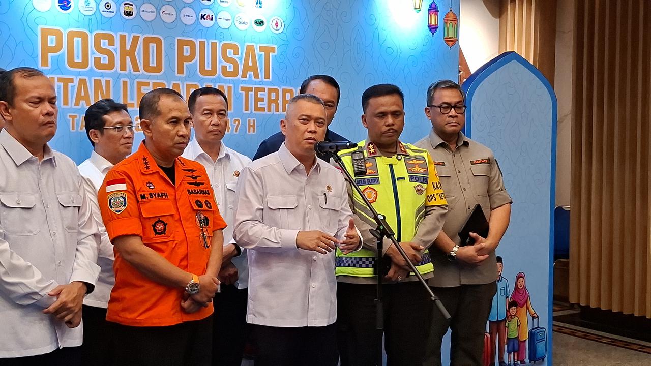 Menhub Resmikan Buka Posko Angkutan Lebaran 2026, Pantau Pergerakan Mudik