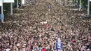 Dalam informasi terkini, misalnya, Inggris masih menetapkan kebijakan jumlah penonton langsung di Stadion Wembley kurang dari kapasitas total stadion. Dikarenakan Inggris hingga kini masih terus melanjutkan program pencegahan meluasnya pandemi Covid-19. (Foto:AFP/Pool/Frank Augstein)