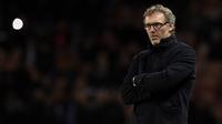 3. Laurent Blanc - Pria asal Prancis ini bukanlah muka asing bagi publik Old Trafford. Ia pernah berseragam MU pada tahun 2001 hingga 2003. Karir sebagai pelatih tak perlu diragukan, Ia sukses membawa PSG berjaya di Liga Prancis. (AFP/Franck Fife)