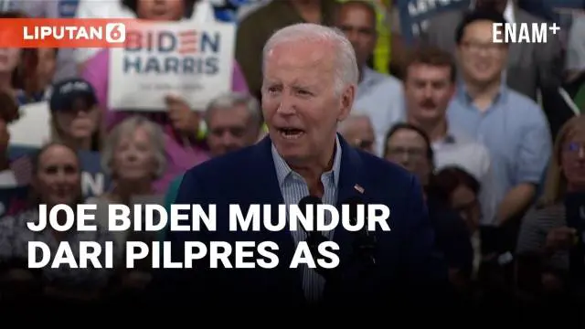 Presiden Joe Biden resmi mundur dari pencalonan presiden Amerika Serikat tahun 2024 sebagai kandidat Demokrat. Dalam surat yang diunggah ke akun X-nya, Biden menyatakan bahwa demi kepentingan partai dan negara, ia akan fokus menjalankan sisa masa jab...