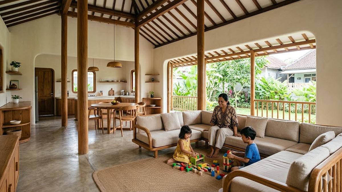 Desain Rumah 1 Lantai Ramah Anak di Desa, Ide Cerdas yang Bikin Nyaman untuk Si Kecil