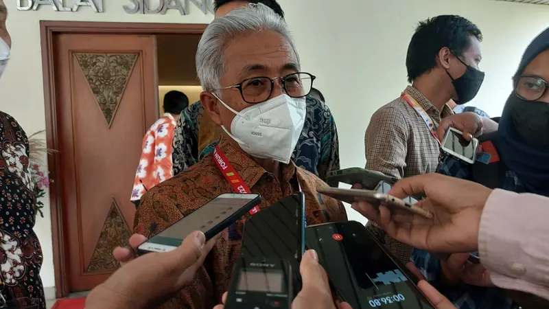 Kepala SKK Migas Dwi Soetjipto di Jakarta Conventiom Center, Rabu (27/7/2022).