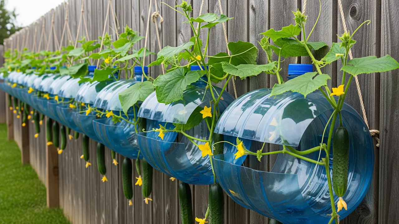 6 Ide Kebun Timun Gantung dari Galon Air Mineral Bekas, Solusi Berkebun Hemat