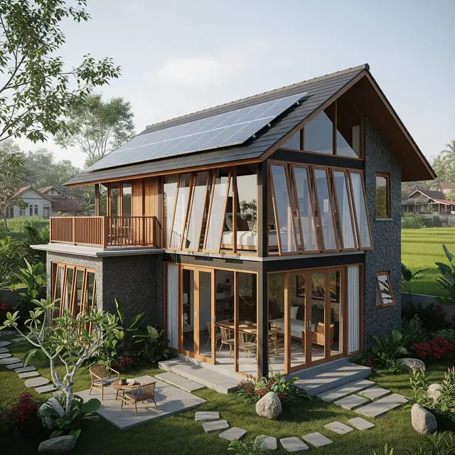 Desain Rumah Sederhana Tapi Mewah di Kampung