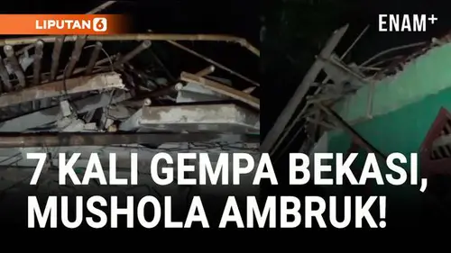 VIDEO: Semalam Bekasi Digoyang 7 Kali Gempa, Mushola Ambruk!