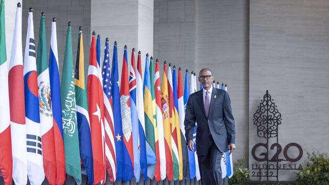 Presiden Paul Kagame menghadiri KTT G20 di Bali, Selasa (15/11/2022). (Dok. Presidency Rwanda via Twitter)