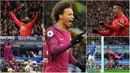 Inilah lima pencetak gol kemenangan untuk dua tim kota Manchester pada laga Premier League 2017/2018 pekan ke-32, (31/3/2018). (Photo/AFP/AP)