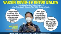 Infografis Siap-Siap Pemberian Vaksin Covid-19 untuk Balita. (Liputan6.com/Trieyasni)