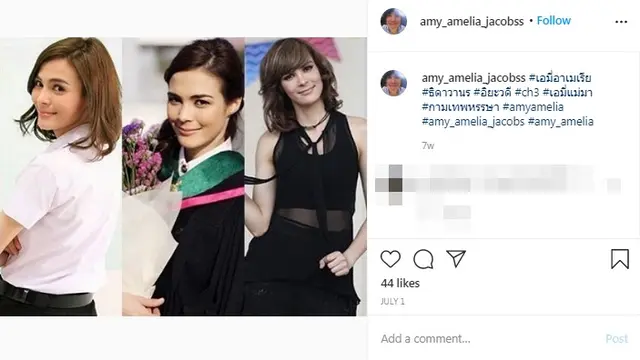 Mantan Miss Teen Thailand, Amelia "Amy" Jacobs