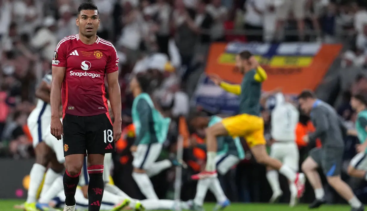 Harapan Manchester United untuk memenangkan gelar Liga Europa kedua dalam sejarah pun buyar seketika. (CESAR MANSO/AFP)