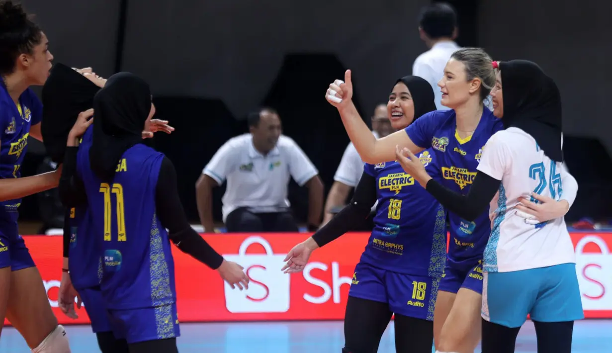 Bertanding di GOR Ahmad Yani, Pontianak, Minggu (11/1/2026), tim asuhan Chamman Dokmai tampil dominan dan menundukkan Jakarta Livin Mandiri dengan skor telak tiga set langsung, 3-0 (25-23, 25-14, 25-23). (Dok. PBVSI)