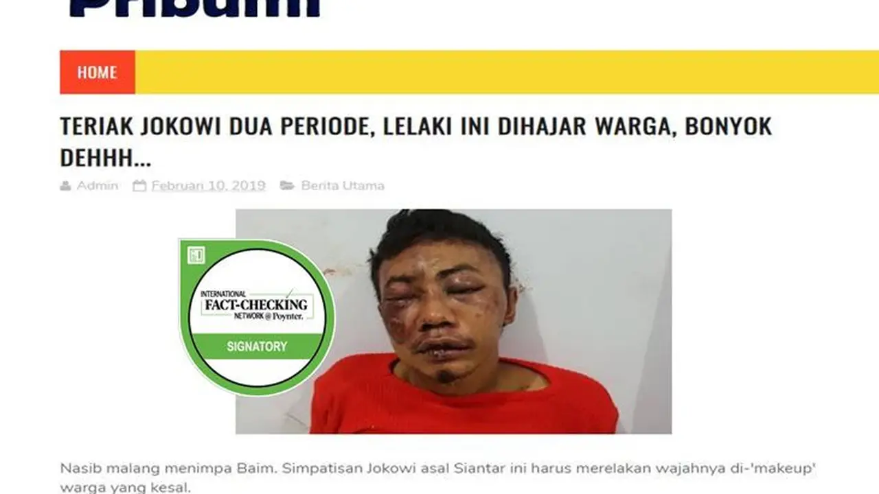 [Cek Fakta] Babak Belur