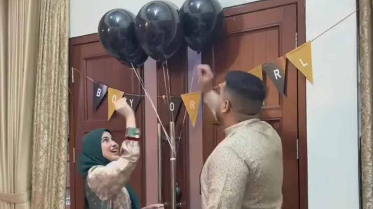 7 Potret Gender Reveal Miskah Istri Yislam, Fadil Jaidi dan Pak Muh Heboh