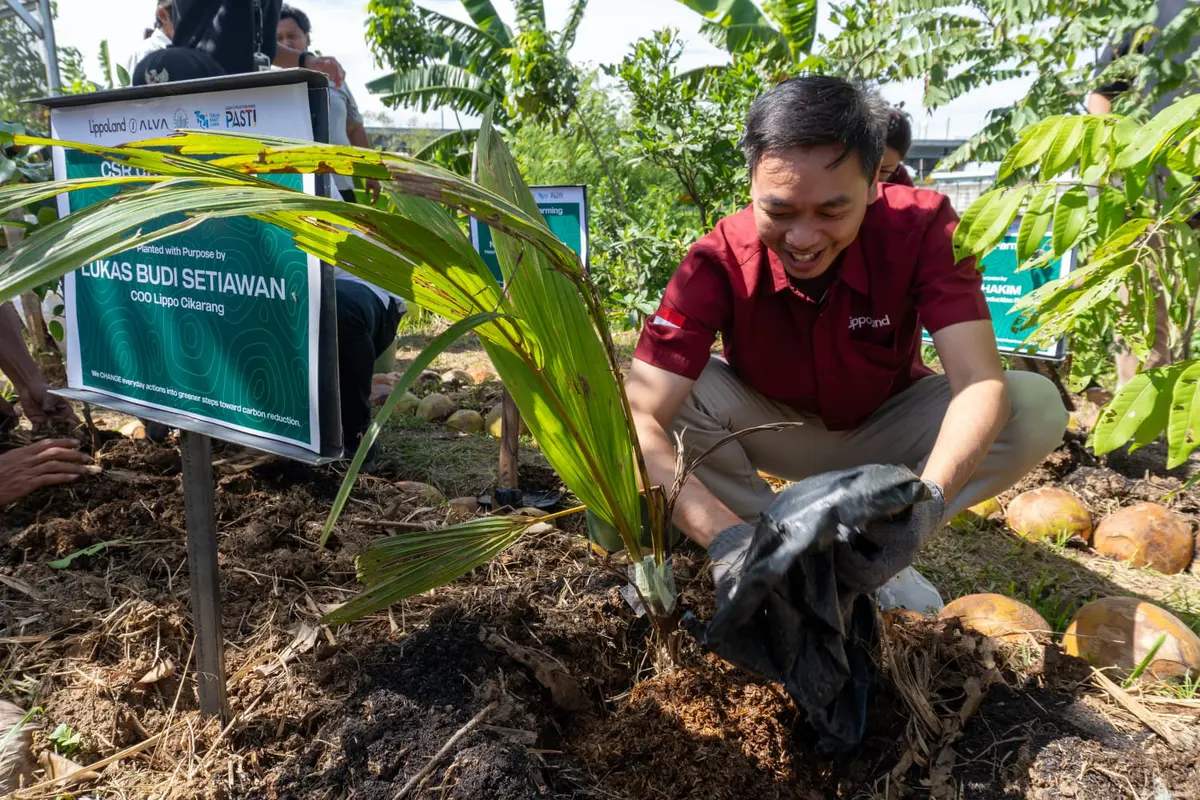 Program CSR Urban Farming yang dijalankan pengembang properti perkotaan Lippo Cikarang Cosmopolis. (Dok PT Lippo Cikarang Tbk)