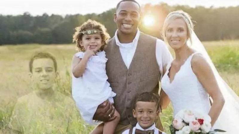 Ibu Ini Sisipkan Mendiang Anaknya dalam Foto Pernikahan
