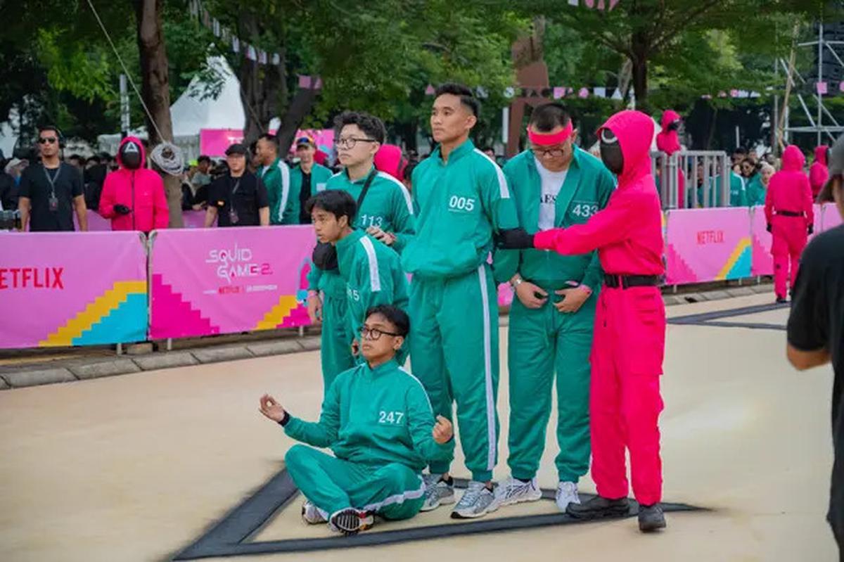 Potret Atlet Timnas Rizky Ridho hingga Fajar Sadboy Main Red Light Green Light ala Squid Game di GBK