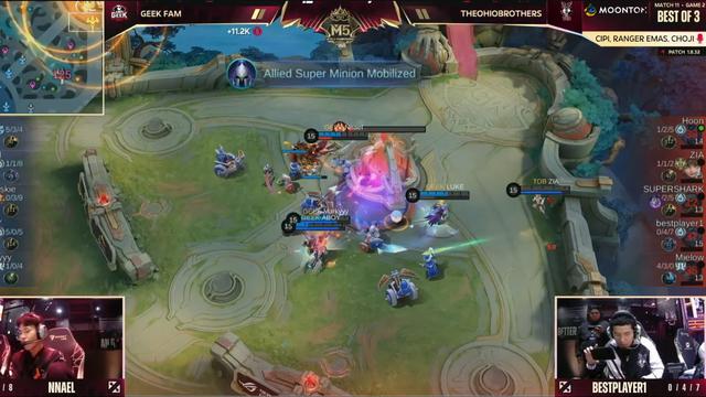 Hasil M5 World Championship: Geek Fam Pecundangi TheOhioBrothers dengan Skor 2-0