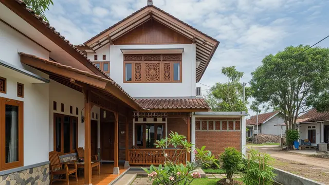 9 Inspirasi Rumah Desa dengan Halaman Tengah ala Rumah Jawa Lama, Tradisi dan Modernita