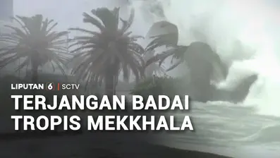 Badai tropis Mekkhala menerjang Jepang dan Taiwan. Tingginya curah hujan membuat sejumlah wilayah di Taiwan kebanjiran.
