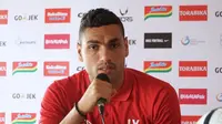 Bek Persija Jakarta, Jaimerson da Silva Xavier, mengaku sudah mengantongi cara untuk mematikan pergerakan penyerang PSIS Semarang, Bruno Silva. (dok. Persija Jakarta)