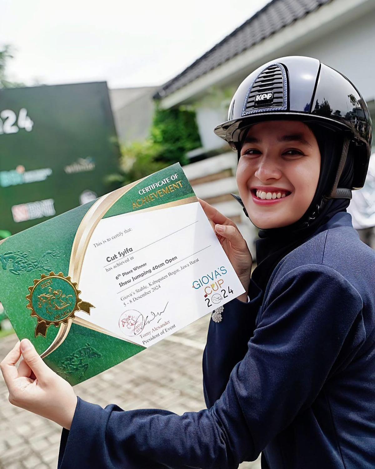 7 Potret Cut Syifa Ikut Kompetisi Berkuda, Dapat Banyak Ucapan dari Netizen