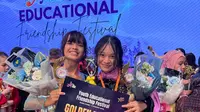 Kakak Beradik Serafesya dan Aurilatia Asal Indonesia, Raih Overall Grand Champion di Ajang Musik Youth Friendship Festival Hong Kong 2024