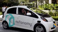 Mobil otonomos dari nuTonomy yang sedang diuji di Singapura (Sumber: Reuters)