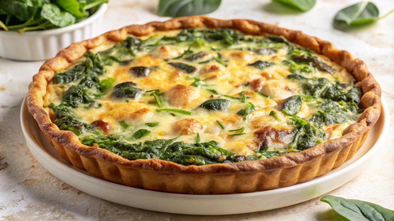 Spinach quiche